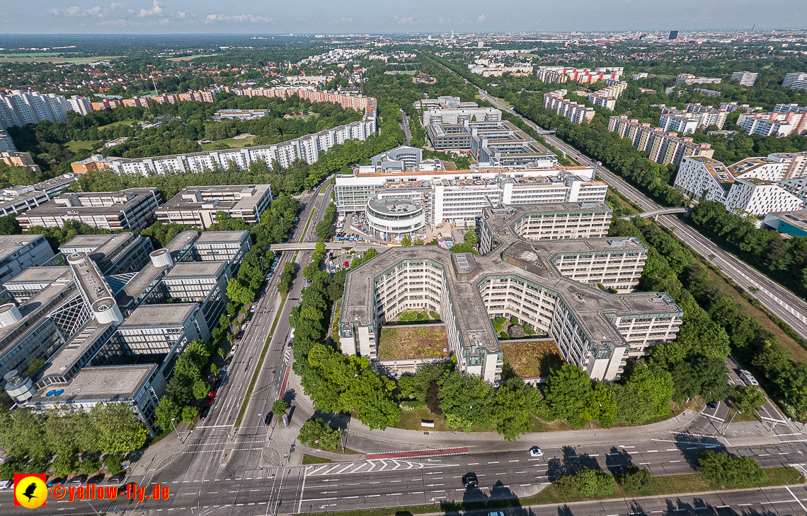 07.06.2023 - Neuperlachs neue Mitte mit PEP, Perlach Plaza, Share, Allianzversicherung und Wohnring